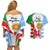 Wales Argentina Rugby Couples Matching Off Shoulder Short Dress and Hawaiian Shirt The Welsh Dragon and Sol De Mayo World Cup 2023 LT9 - Wonder Print Shop