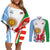 Wales Argentina Rugby Couples Matching Off Shoulder Short Dress and Long Sleeve Button Shirts The Welsh Dragon and Sol De Mayo World Cup 2023 LT9 - Wonder Print Shop