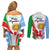 Wales Argentina Rugby Couples Matching Off Shoulder Short Dress and Long Sleeve Button Shirts The Welsh Dragon and Sol De Mayo World Cup 2023 LT9 - Wonder Print Shop