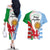 Wales Argentina Rugby Couples Matching Off The Shoulder Long Sleeve Dress and Hawaiian Shirt The Welsh Dragon and Sol De Mayo World Cup 2023 LT9 - Wonder Print Shop