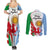 Wales Argentina Rugby Couples Matching Summer Maxi Dress and Long Sleeve Button Shirts The Welsh Dragon and Sol De Mayo World Cup 2023 LT9 - Wonder Print Shop