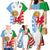 Wales Argentina Rugby Family Matching Mermaid Dress and Hawaiian Shirt The Welsh Dragon and Sol De Mayo World Cup 2023 LT9 - Wonder Print Shop