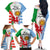 Wales Argentina Rugby Family Matching Off Shoulder Long Sleeve Dress and Hawaiian Shirt The Welsh Dragon and Sol De Mayo World Cup 2023 - Wonder Print Shop