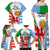 Wales Argentina Rugby Family Matching Off Shoulder Maxi Dress and Hawaiian Shirt The Welsh Dragon and Sol De Mayo World Cup 2023 LT9 - Wonder Print Shop