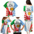 Wales Argentina Rugby Family Matching Puletasi Dress and Hawaiian Shirt The Welsh Dragon and Sol De Mayo World Cup 2023 - Wonder Print Shop