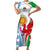 Wales Argentina Rugby Family Matching Short Sleeve Bodycon Dress and Hawaiian Shirt The Welsh Dragon and Sol De Mayo World Cup 2023 - Wonder Print Shop