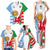 Wales Argentina Rugby Family Matching Tank Maxi Dress and Hawaiian Shirt The Welsh Dragon and Sol De Mayo World Cup 2023 - Wonder Print Shop