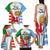 Wales Argentina Rugby Family Matching Tank Maxi Dress and Hawaiian Shirt The Welsh Dragon and Sol De Mayo World Cup 2023 - Wonder Print Shop