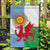 Wales Argentina Rugby Garden Flag The Welsh Dragon and Sol De Mayo World Cup 2023 - Wonder Print Shop