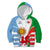 Wales Argentina Rugby Kid Hoodie The Welsh Dragon and Sol De Mayo World Cup 2023 - Wonder Print Shop