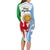 Wales Argentina Rugby Long Sleeve Bodycon Dress The Welsh Dragon and Sol De Mayo World Cup 2023 - Wonder Print Shop