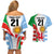 Custom Wales Argentina Rugby Couples Matching Off Shoulder Short Dress and Hawaiian Shirt The Welsh Dragon and Sol De Mayo World Cup 2023 LT9 - Wonder Print Shop