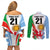 Custom Wales Argentina Rugby Couples Matching Off Shoulder Short Dress and Long Sleeve Button Shirts The Welsh Dragon and Sol De Mayo World Cup 2023 LT9 - Wonder Print Shop