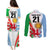 Custom Wales Argentina Rugby Couples Matching Puletasi Dress and Long Sleeve Button Shirts The Welsh Dragon and Sol De Mayo World Cup 2023 LT9 - Wonder Print Shop