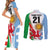 Custom Wales Argentina Rugby Couples Matching Short Sleeve Bodycon Dress and Long Sleeve Button Shirts The Welsh Dragon and Sol De Mayo World Cup 2023 LT9 - Wonder Print Shop