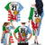 Custom Wales Argentina Rugby Family Matching Off Shoulder Long Sleeve Dress and Hawaiian Shirt The Welsh Dragon and Sol De Mayo World Cup 2023 - Wonder Print Shop