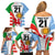 Custom Wales Argentina Rugby Family Matching Off Shoulder Short Dress and Hawaiian Shirt The Welsh Dragon and Sol De Mayo World Cup 2023 LT9 - Wonder Print Shop