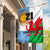 Custom Wales Argentina Rugby Garden Flag The Welsh Dragon and Sol De Mayo World Cup 2023 - Wonder Print Shop