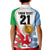 Custom Wales Argentina Rugby Kid Polo Shirt The Welsh Dragon and Sol De Mayo World Cup 2023 - Wonder Print Shop