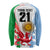 Custom Wales Argentina Rugby Long Sleeve Shirt The Welsh Dragon and Sol De Mayo World Cup 2023 - Wonder Print Shop