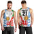 Custom Wales Argentina Rugby Men Tank Top The Welsh Dragon and Sol De Mayo World Cup 2023 - Wonder Print Shop