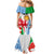 Custom Wales Argentina Rugby Mermaid Dress The Welsh Dragon and Sol De Mayo World Cup 2023 - Wonder Print Shop