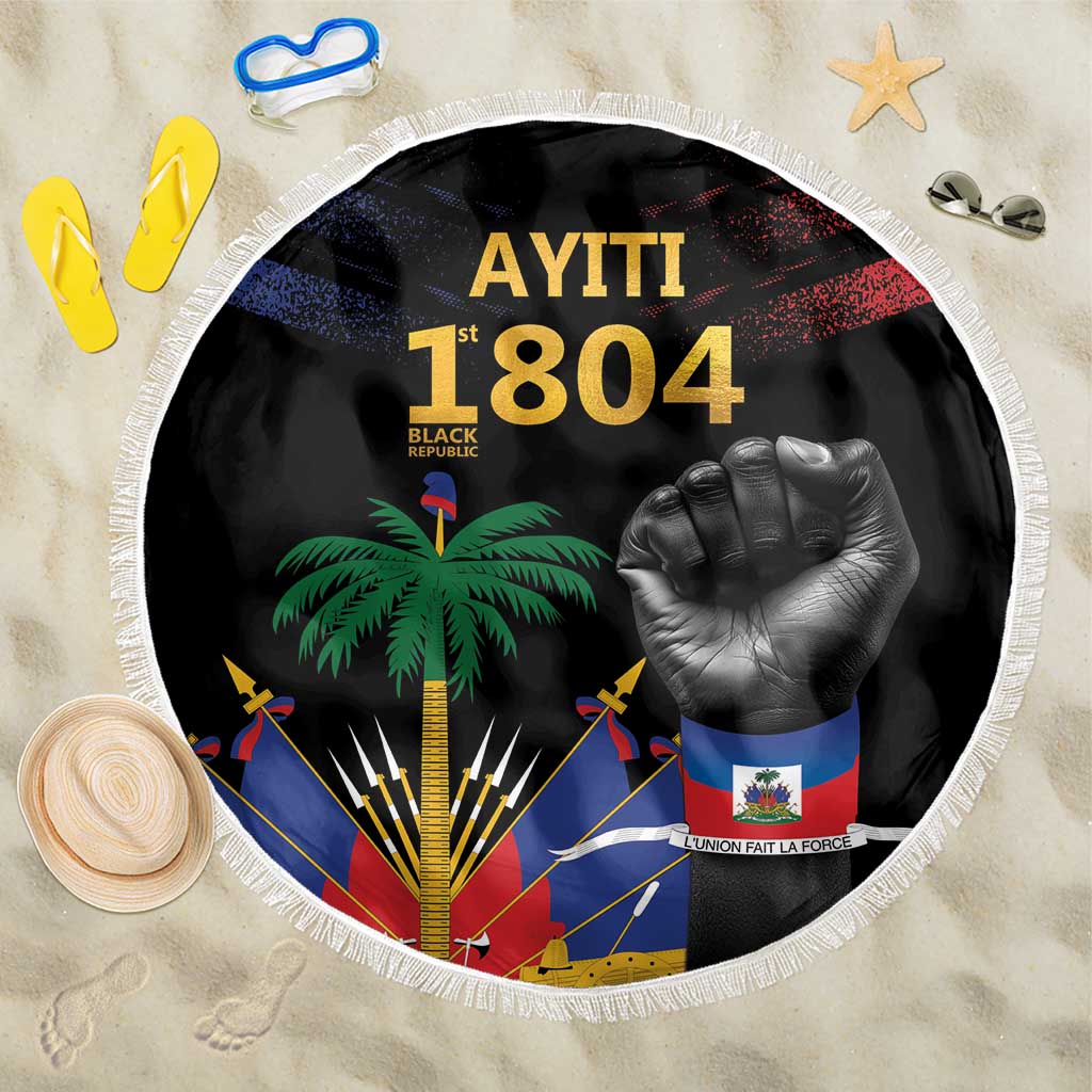 Haiti Independence Day Beach Blanket The First Black Republic Since 1804 LT9 - Wonder Print Shop