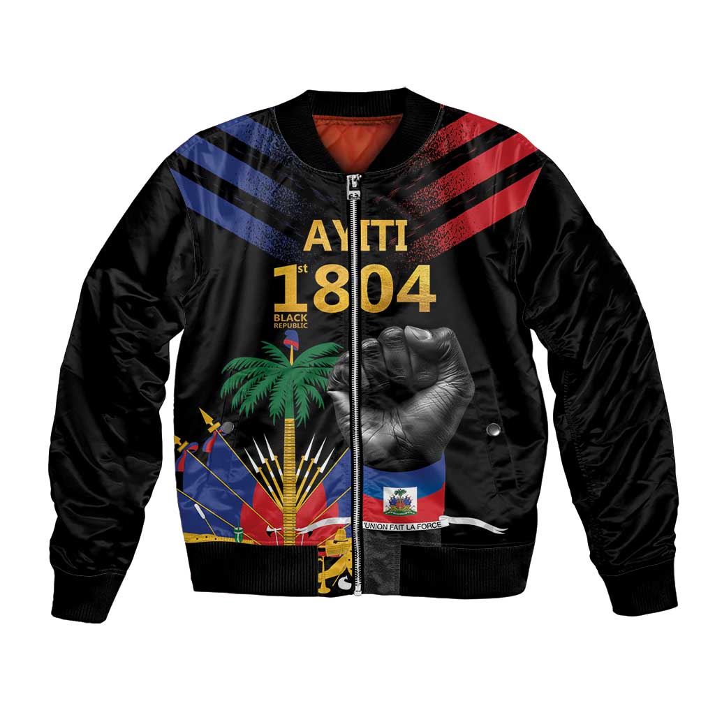 Haiti Independence Day Bomber Jacket The First Black Republic Since 1804 LT9 - Wonder Print Shop