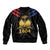 Haiti Independence Day Sleeve Zip Bomber Jacket The First Black Republic Since 1804 - Wonder Print Shop