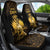 Haitian Negre Marron 1804 Car Seat Cover Gold Polynesian Pattern LT9 - Wonder Print Shop