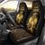 Haitian Negre Marron 1804 Car Seat Cover Gold Polynesian Pattern LT9 - Wonder Print Shop