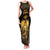 Haitian Negre Marron 1804 Family Matching Tank Maxi Dress and Hawaiian Shirt Gold Polynesian Pattern - Wonder Print Shop