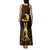 Haitian Negre Marron 1804 Family Matching Tank Maxi Dress and Hawaiian Shirt Gold Polynesian Pattern - Wonder Print Shop