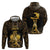 Haitian Negre Marron 1804 Zip Hoodie Gold Polynesian Pattern - Wonder Print Shop