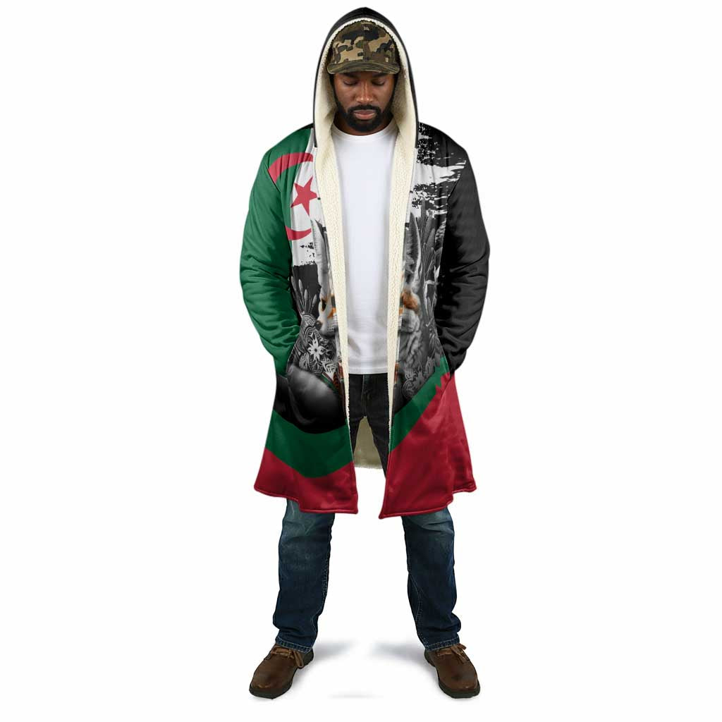 Personalized Algeria Cloak Algerian Flag With a Fennec Fox - Wonder Print Shop