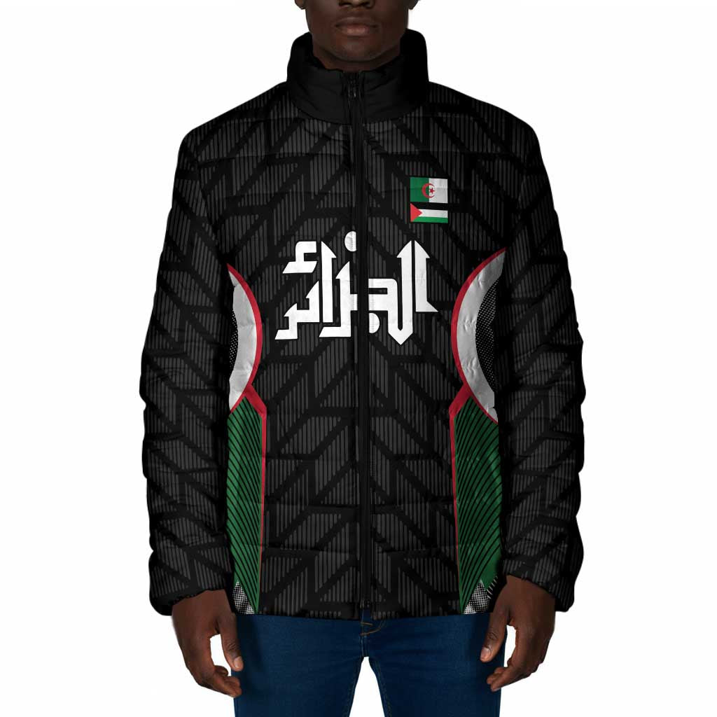 Custom Football Algeria Palestine Padded Jacket Special Edition 2023-2024 - Wonder Print Shop