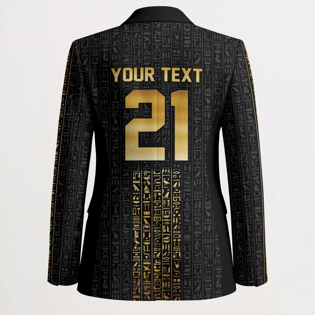 World Football 2026 Egypt Custom Blazer Ancient Egyptian Hieroglyphs - Wonder Print Shop