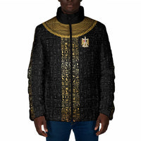 World Football 2026 Egypt Custom Padded Jacket Ancient Egyptian Hieroglyphs - Wonder Print Shop