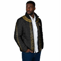 World Football 2026 Egypt Custom Padded Jacket Ancient Egyptian Hieroglyphs - Wonder Print Shop