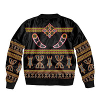 Bamenda Toghu Bomber Jacket Traditional Attire Pattern