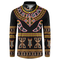 Bamenda Toghu Button Sweatshirt Traditional Attire Pattern
