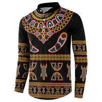 Bamenda Toghu Button Sweatshirt Traditional Attire Pattern