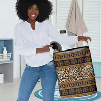 Cameroon Cheetah Toghu Pattern Laundry Basket
