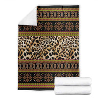 Cameroon Cheetah Toghu Pattern Blanket