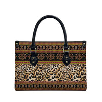 Cameroon Cheetah Toghu Pattern Leather Bag