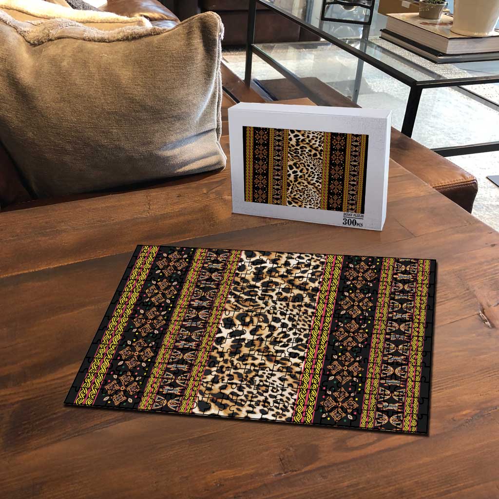 Cameroon Cheetah Toghu Pattern Puzzle