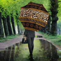 Cameroon Cheetah Toghu Pattern Umbrella