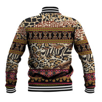Cameroon Toghu Baseball Jacket Wild Animal Skins Seamless Pattern