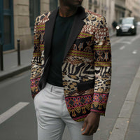 Cameroon Toghu Blazer Wild Animal Skins Seamless Pattern
