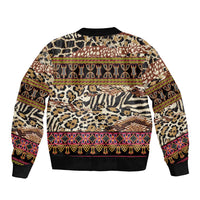 Cameroon Toghu Bomber Jacket Wild Animal Skins Seamless Pattern